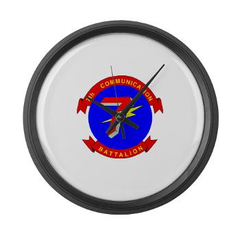7CB - M01 - 03 - 7th Communication Battalion - Large Wall Clock - Click Image to Close